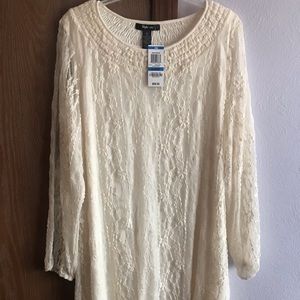 Style & Co Cream Dress